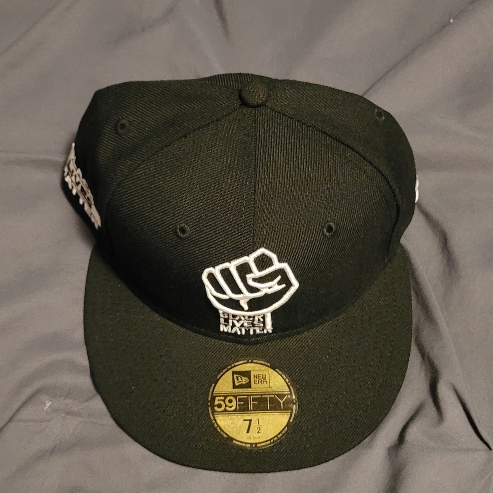 Rare Exclusive Black Lives Matter Pink UV New Era 59Fifty - Size 7 1/2